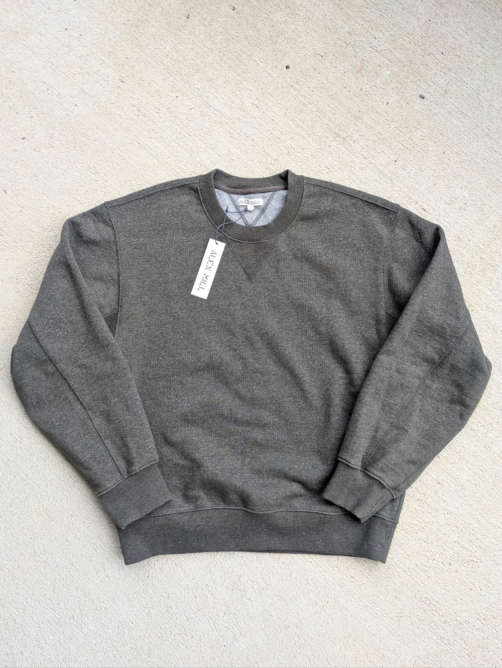 NWT Alex Mill Marlon Cotton Fleece Crewneck Sweatshirt